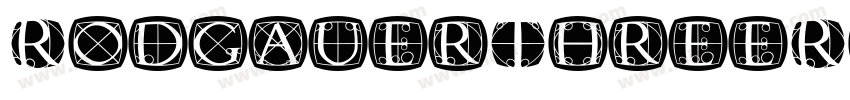 RodgauerThreeRounded Medium字体转换